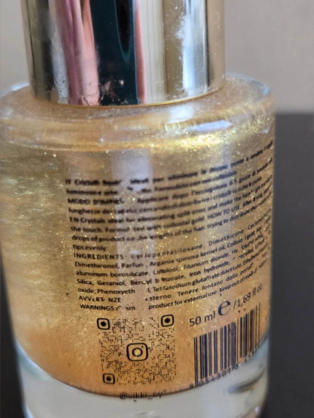 RAVI BORN TO SHINE GOLD CRYSTAL TREATMENT HAIR SERUM 50ML / 1.69 FL OZ NEW